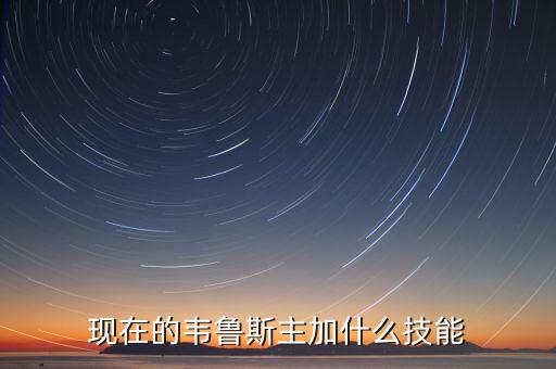 现在的韦鲁斯主加什么技能
