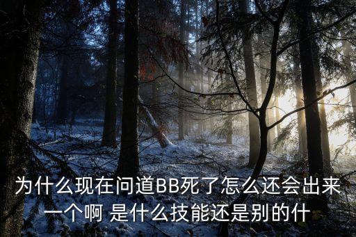 为什么现在问道BB死了怎么还会出来一个啊 是什么技能还是别的什