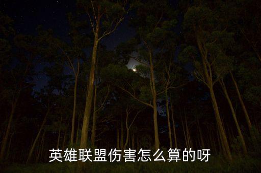 英雄联盟伤害怎么算的呀