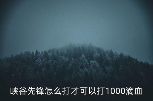 lol手游 峡谷先锋怎么打，峡谷先锋怎么打才可以打1000滴血