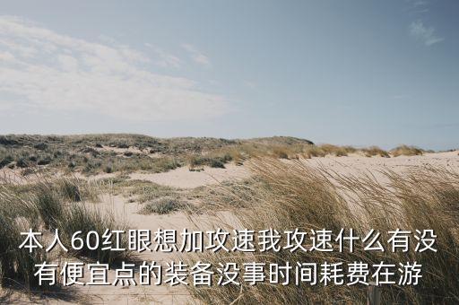 本人60红眼想加攻速我攻速什么有没有便宜点的装备没事时间耗费在游