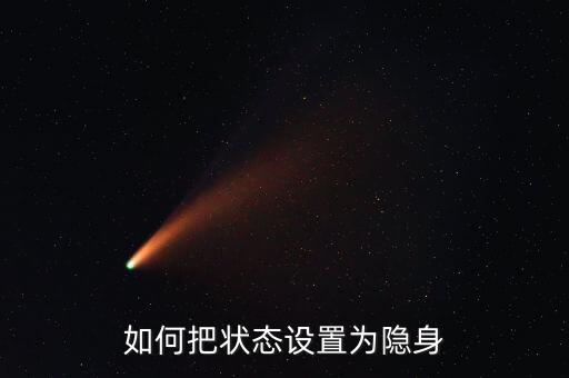 如何把状态设置为隐身