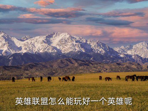 英雄联盟怎么能玩好一个英雄呢