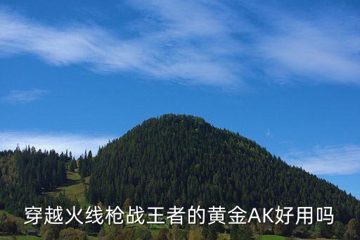 穿越火线枪战王者的黄金AK好用吗