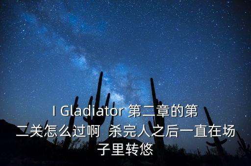 王牌战士手游第二章怎么过，I Gladiator 第二章的第二关怎么过啊  杀完人之后一直在场子里转悠