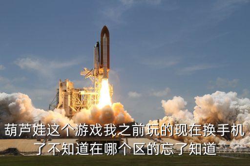 葫芦娃这个游戏我之前玩的现在换手机了不知道在哪个区的忘了知道