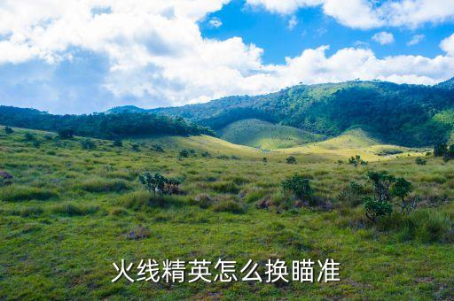 吃鸡手游怎么切换瞄准镜，火线精英怎么换瞄准