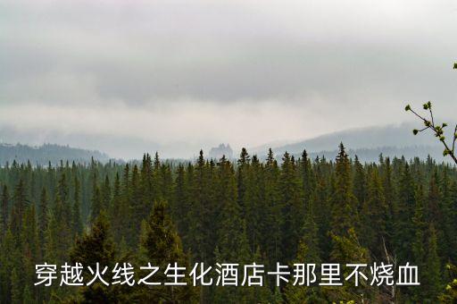 穿越火线之生化酒店卡那里不烧血