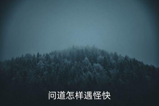 问道怎样遇怪快