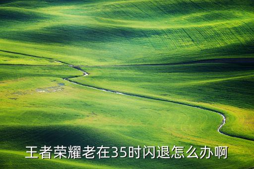 王者荣耀老在35时闪退怎么办啊