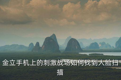 金立手机上的刺激战场如何找到人脸扫描