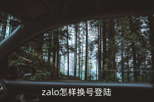 zalo怎样换号登陆
