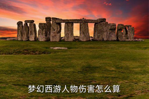 梦幻西游人物伤害怎么算