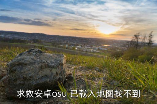 求救安卓osu 已载入地图找不到