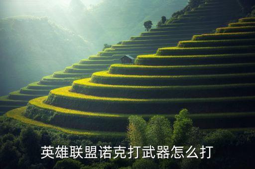 英雄联盟诺克打武器怎么打