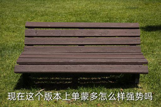 现在这个版本上单蒙多怎么样强势吗