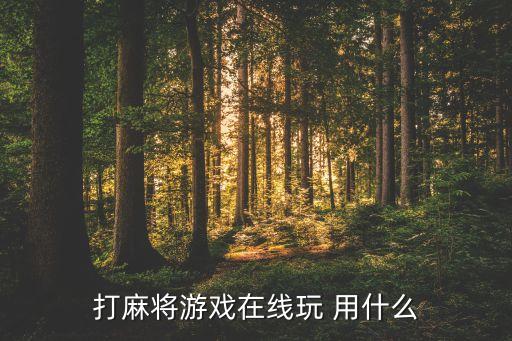 麻将直播手游怎么玩，麻将游戏怎么玩
