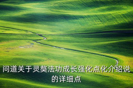 问道关于灵獒法功成长强化点化介绍说的详细点