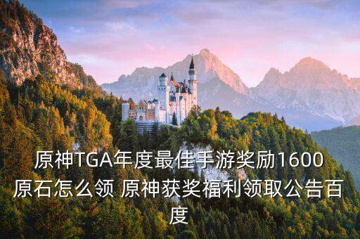 原神TGA年度最佳手游奖励1600原石怎么领 原神获奖福利领取公告百度