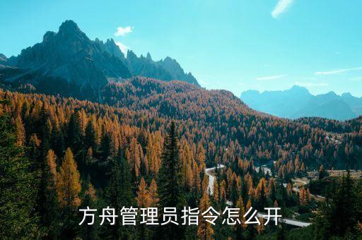方舟管理员指令怎么开
