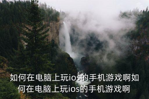 如何在电脑上玩ios的手机游戏啊如何在电脑上玩ios的手机游戏啊
