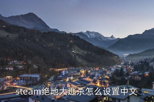 绝地求生怎么改中文手游，steam绝地大逃杀怎么设置中文