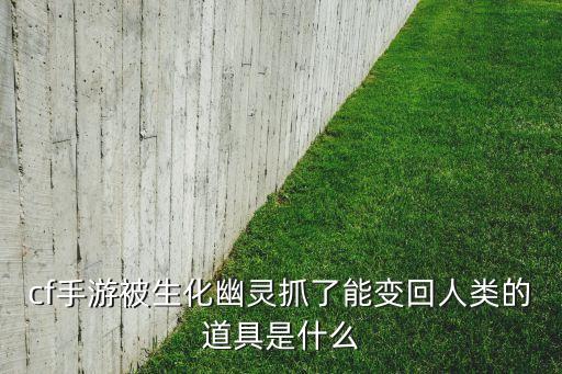 cf手游被生化幽灵抓了能变回人类的道具是什么