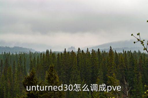 方舟手游服务器怎么弄pve，unturned30怎么调成pve