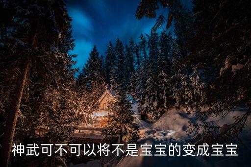 神武可不可以将不是宝宝的变成宝宝