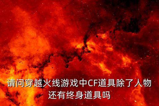 请问穿越火线游戏中CF道具除了人物还有终身道具吗