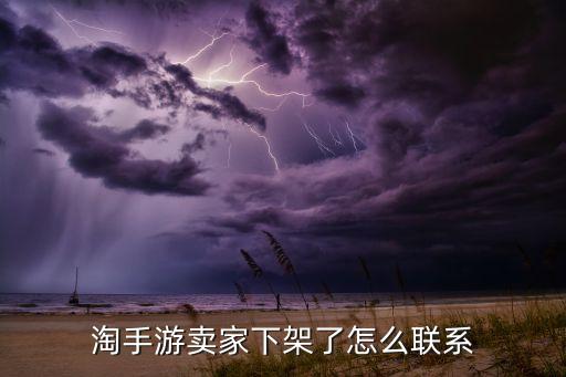 淘手游卖家下架了怎么联系