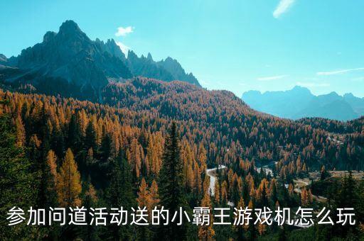 参加问道活动送的小霸王游戏机怎么玩