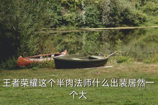王者荣耀这个半肉法师什么出装居然一个大