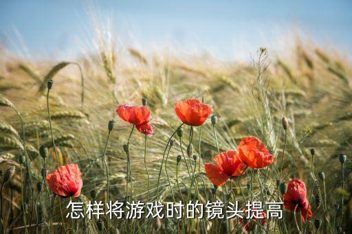凹凸手游怎么把镜头放大，请游戏里怎么把人物大镜头