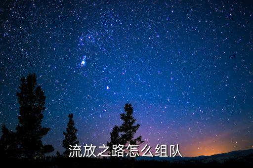 流放之路怎么组队