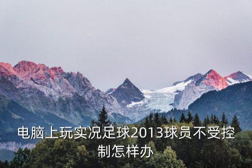 电脑上玩实况足球2013球员不受控制怎样办