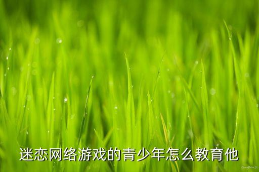 迷恋网络游戏的青少年怎么教育他