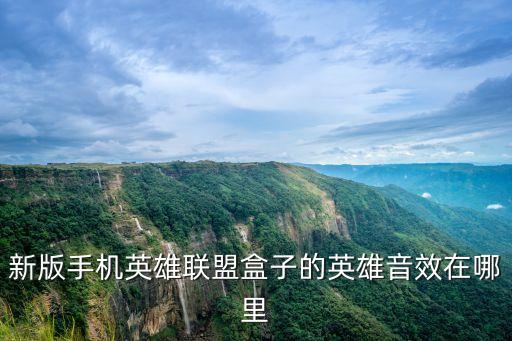 新版手机英雄联盟盒子的英雄音效在哪里