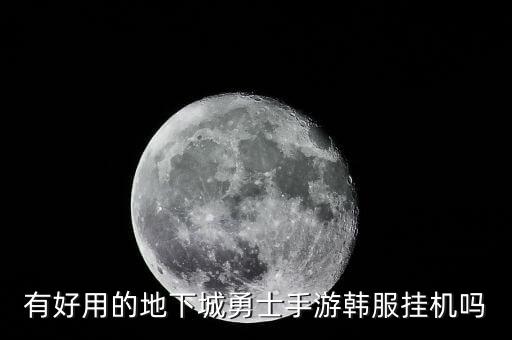 有好用的地下城勇士手游韩服挂机吗