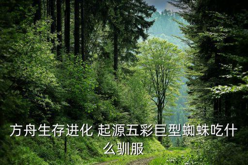 方舟手游地牢蜘蛛带出来怎么驯服，方舟生存进化单机大蜘蛛怎么吃什么