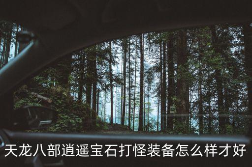 天龙八部逍遥宝石打怪装备怎么样才好