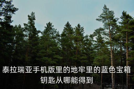 泰拉瑞亚手游怎么获得宝箱，泰拉瑞亚手机版怎么刷宝箱求大神指教
