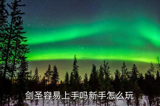 剑圣容易上手吗新手怎么玩