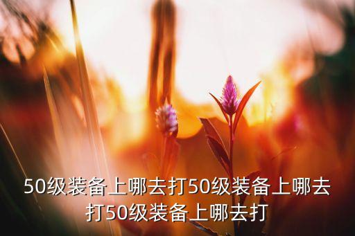 50级装备上哪去打50级装备上哪去打50级装备上哪去打