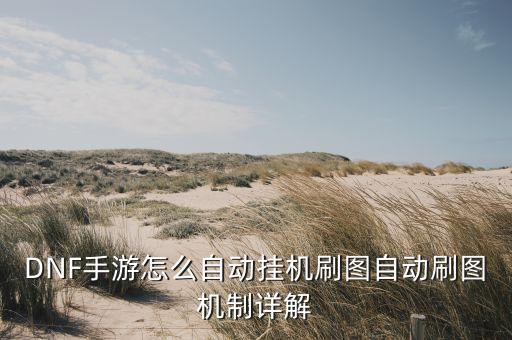 DNF手游怎么自动挂机刷图自动刷图机制详解