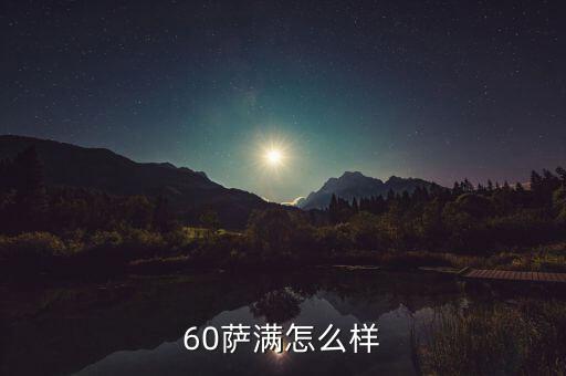 60萨满怎么样