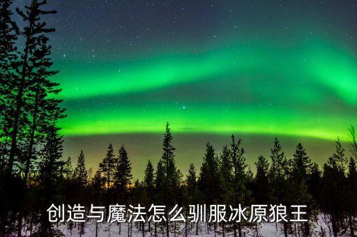 创造与魔法狼王怎么抓成宠物手游，狼王怎么样才能捉到