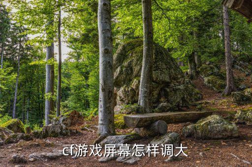 cf游戏屏幕怎样调大