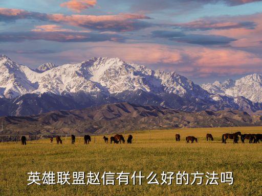手游赵信怎么刷，赵信怎么打