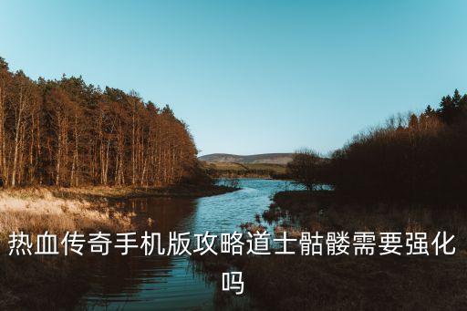 热血传奇手机版攻略道士骷髅需要强化吗
